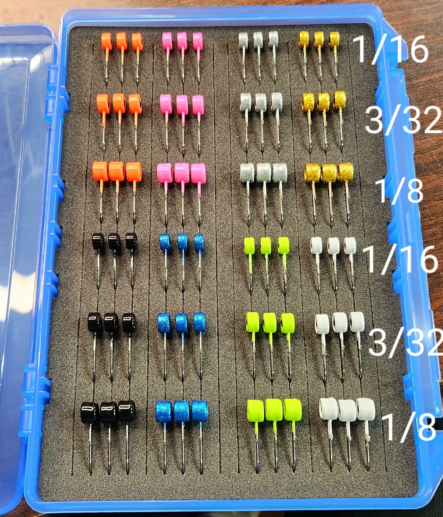 72 PIECE JIG HEAD W/ KEEPER BOX SET